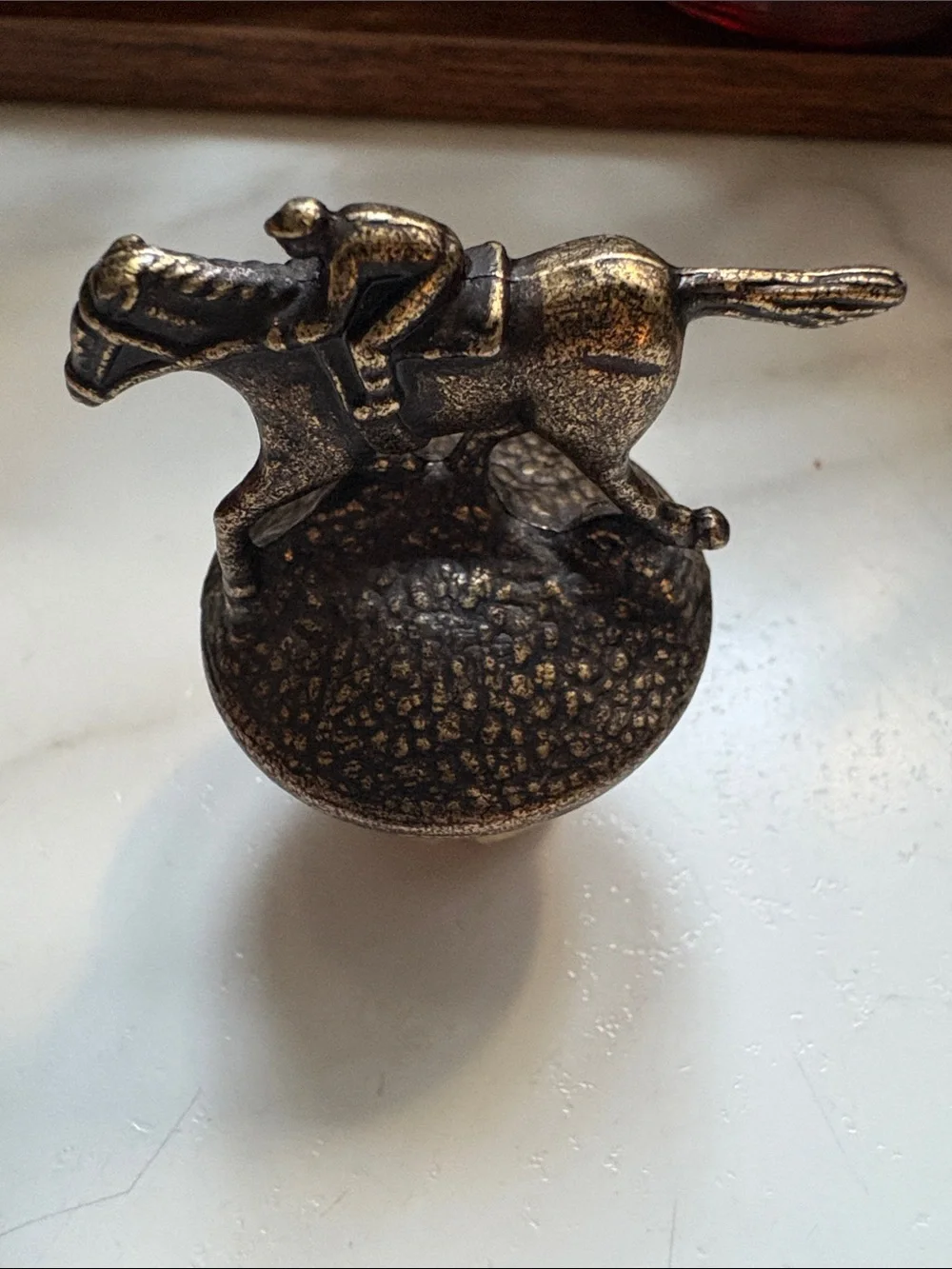 Blanton’s letter N Bronze-Tone Racing Horse Bottle Stopper - Home Accents